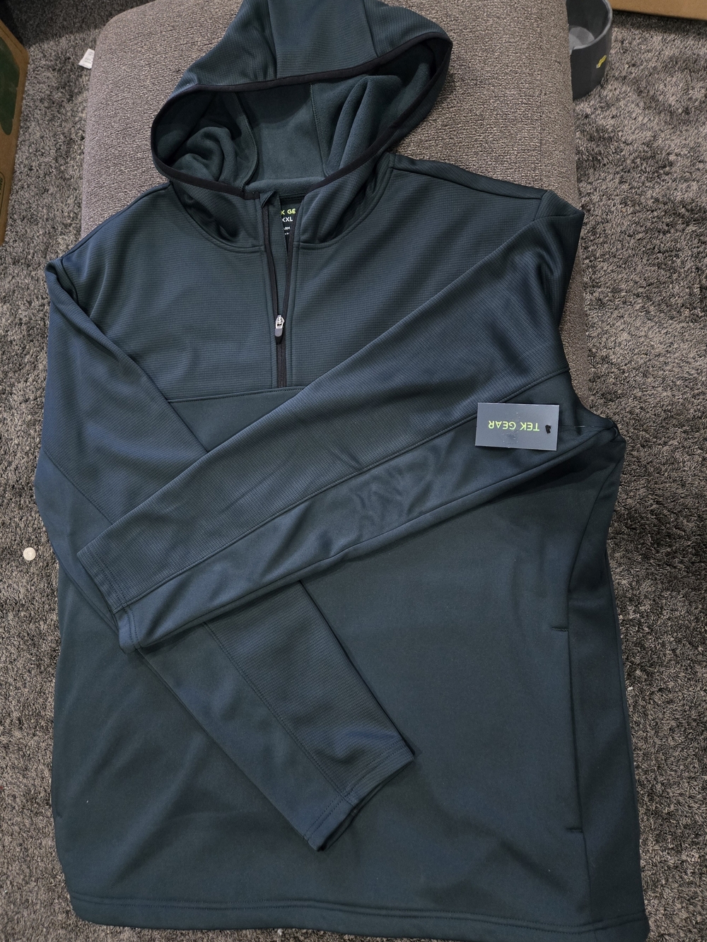 Tek Gear Men's Dark Green Performance Hoodie Jacket